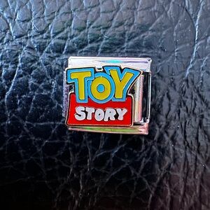 Toy Story Logo Stainless Steel Italian Charm Link